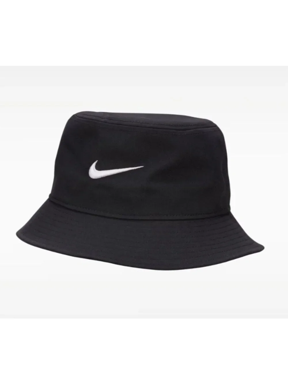 Nike Infant Apex Bucket Hat Black White Swoosh Chin Strap Embroidered Baby Beach